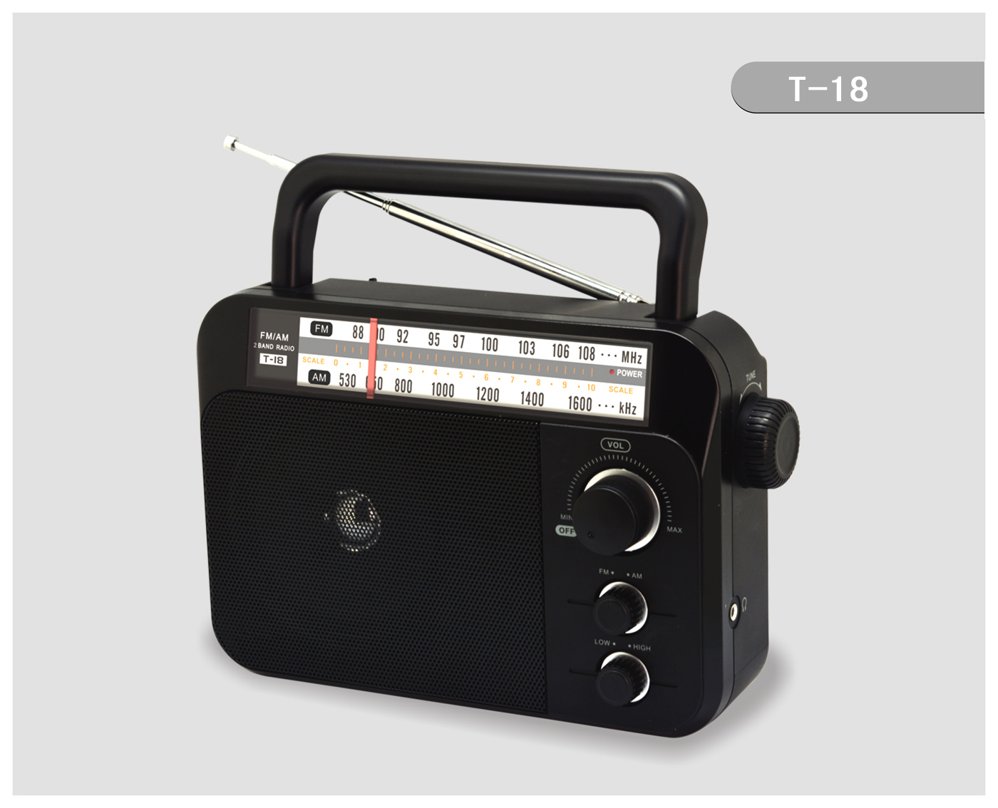 T-18 AM/FM 2 band radio